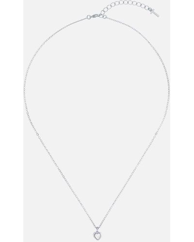 Ted Baker Hannela Silver-plated Crystal Heart Pendant - Multicolour