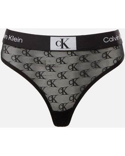 Calvin Klein Modern Lace Thong - Black