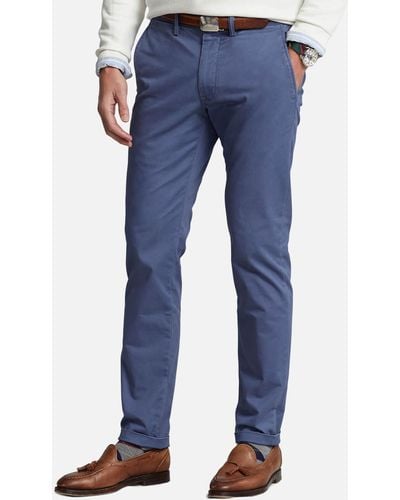 Polo Ralph Lauren Bedford Cotton-blend Twill Chinos - Blue