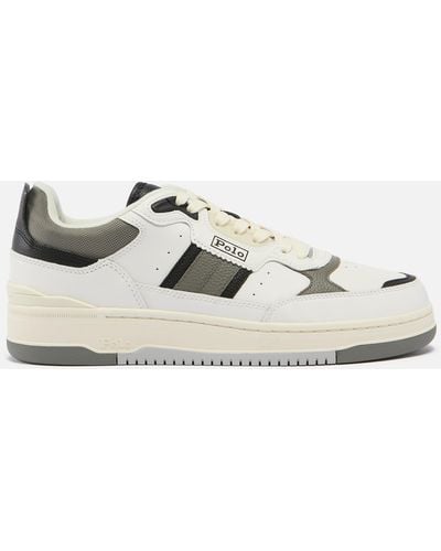 Polo Ralph Lauren Master Leather Sport Trainers - White