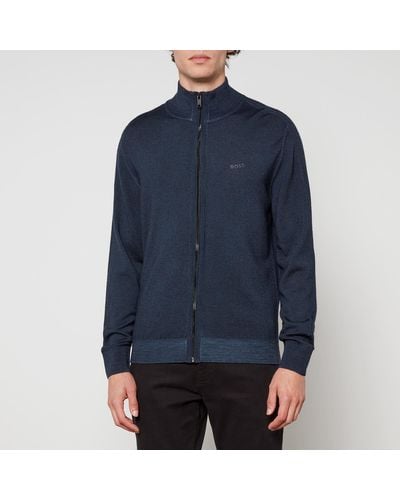 BOSS Apavolo Wool Jacket - Blue