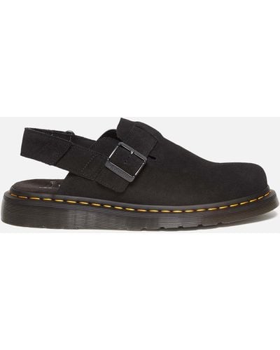 Dr. Martens Jorge Ii Suede Mules - Black