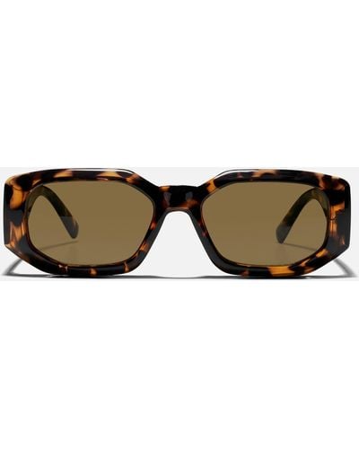 Samsøe & Samsøe Milo Acetate Rectangular-frame Sunglasses - Brown