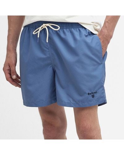 Barbour Logo Nylon Swimming Shorts - Blue