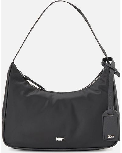 DKNY Casey Canvas Shoulder Bag - Black