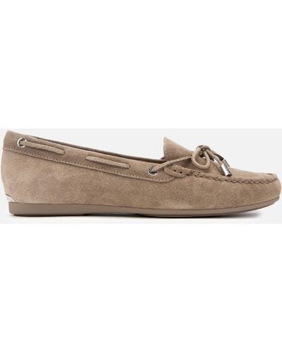 MICHAEL Michael Kors Sutton Moc Loafers In Warm Taupe Sport Suede - Brown