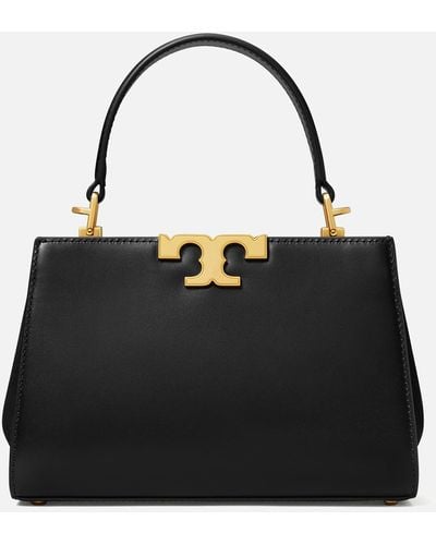 Tory Burch Eleanor Leather Mini Satchel Bag - Black
