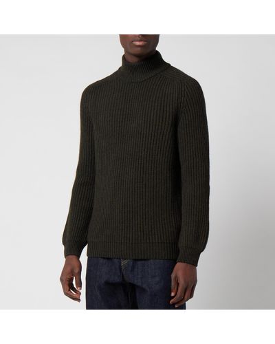 Edwin Roni High Collar Sweater - Black