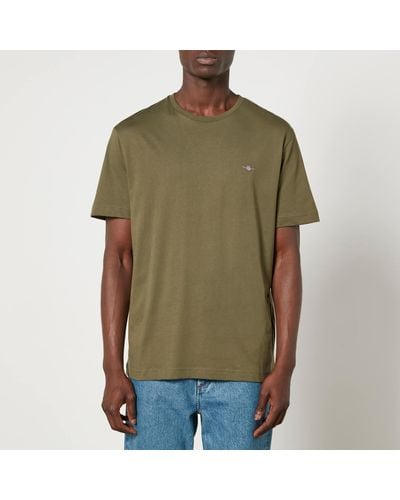 GANT Shield Cotton-jersey T-shirt - Green