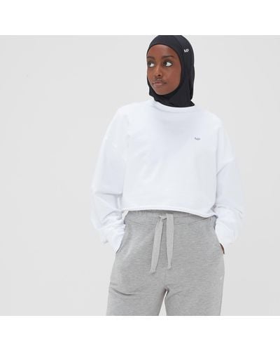 Mp Coosure Cropped Sweatshirt - White