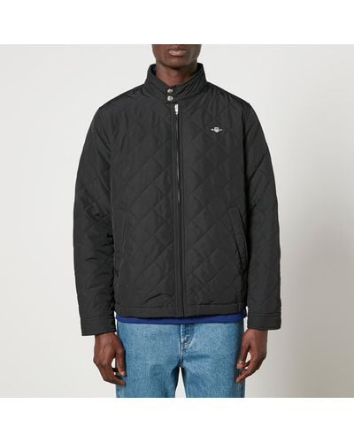 GANT Quilted Windcheater Shell Jacket - Black