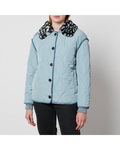 PS by Paul Smith Quilted Shell Jacket - Blue
