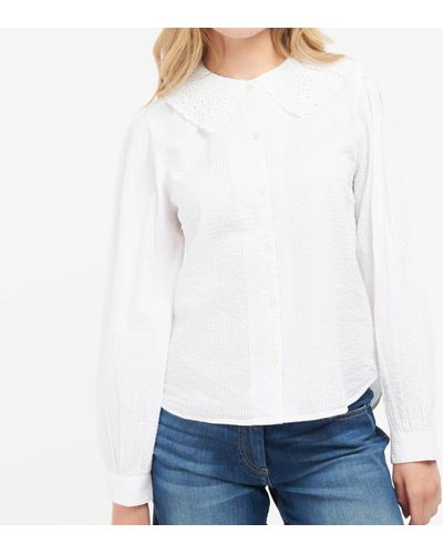 Barbour Dana Cotton Shirt - White
