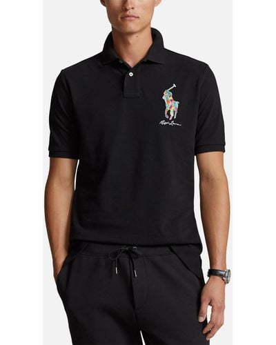 Polo Ralph Lauren Classic-Fit Piqué-Poloshirt mit Big Pony - Schwarz