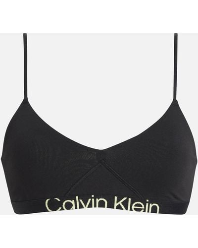 Calvin Klein Future Shift Cotton Unlined Bralette - Schwarz