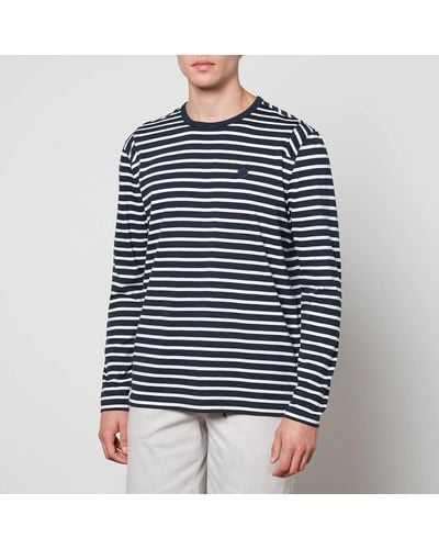 Ted Baker Haydons Striped Cotton-jersey T-shirt - Black