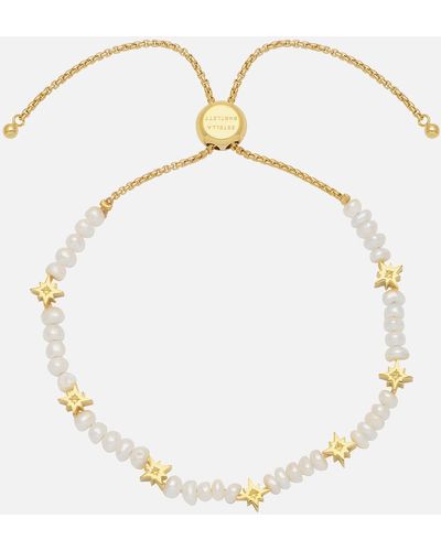 Estella Bartlett Northern Star Gold-plated And Faux Pearl Bracelet - White