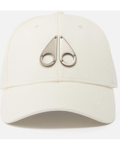 Moose Knuckles Icon Logo Cotton-twill Cap - White