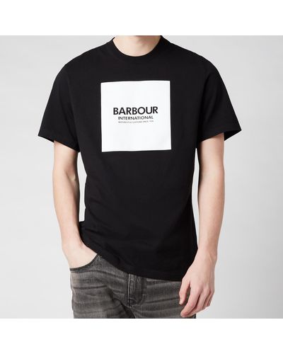 Barbour Block T-shirt - Black