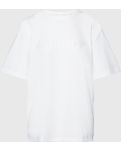 Calvin Klein Pure Cotton-blend T-shirt - White