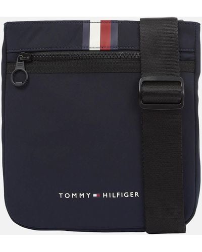 Tommy Hilfiger Reporter Striped Mini Crossbody Bag - Blue