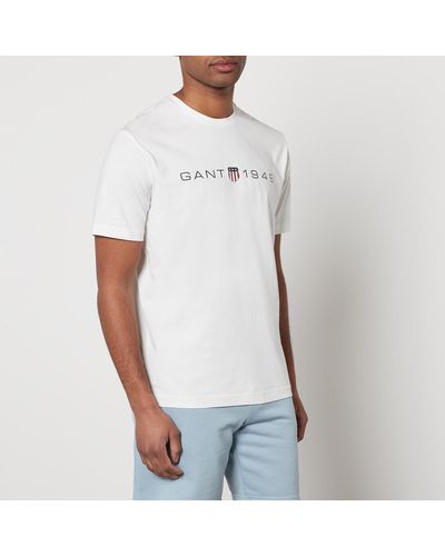 GANT Graphic Cotton-blend T-shirt - White