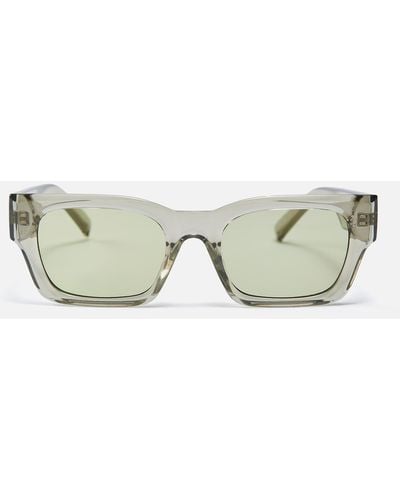 Le Specs Shmood Acetate Square-frame Sunglasses - Green