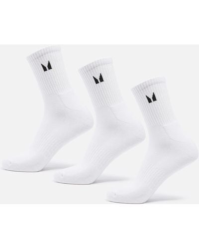 Mp Unisex Crew Socks (3 Pack) - White