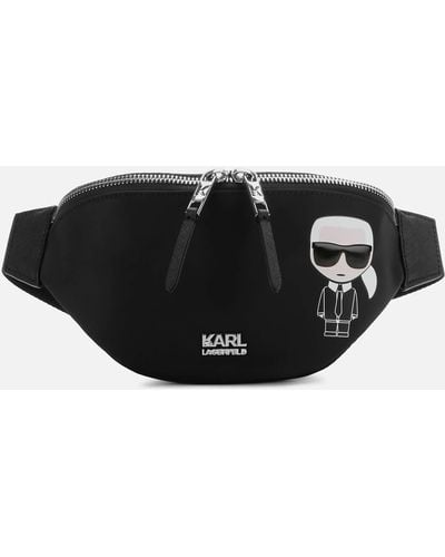 Karl Lagerfeld K/ikonik Nylon Bum Bag - Black