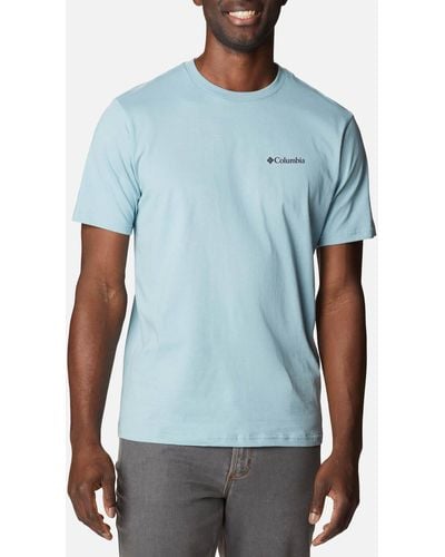 Columbia Seasonal Logo Organic Cotton T-Shirt - Blau