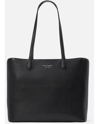 Kate Spade Veronica Large Leather Tote Bag - Black