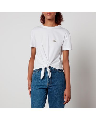 Barbour Soules Cotton-jersey Crop Top - White