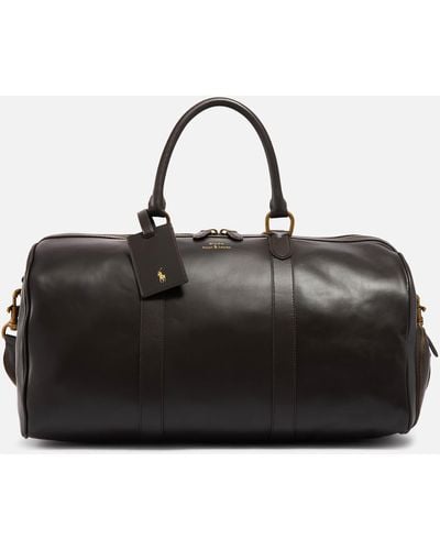 Polo Ralph Lauren Leather Duffle Bag - Black