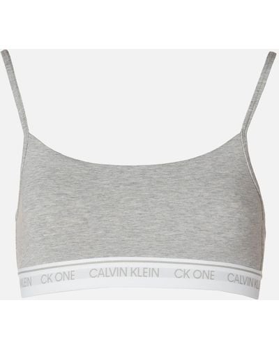 Calvin Klein Unlined Bralette - Grey
