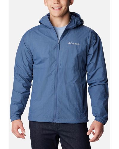 Columbia Yocum Ridge Nylon Wind Jacket - Blue