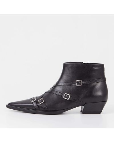 Vagabond Shoemakers Cassie Leather Ankle Boots - Black