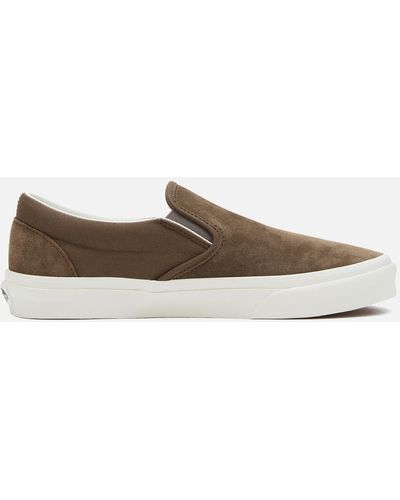 Vans Classic Suede And Canvas Slip On Sneakers - Brown