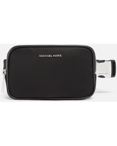 MICHAEL Michael Kors Cara Small Kempton Nylon Belt Messenger Bag - Black