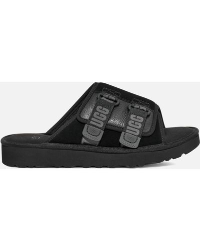 UGG Goldencoast Suede Slide Sandals - Black