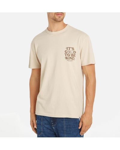 Tommy Hilfiger Novelty Graphic Organic Cotton-jersey T-shirt - Natural