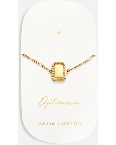 Katie Loxton Optimism Spinning Amulet 18-karat Gold-plated Bracelet - Metallic