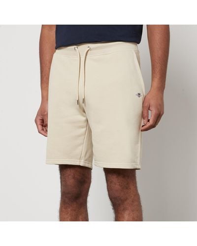 GANT Shield Cotton-blend Sweat Shorts - Natural