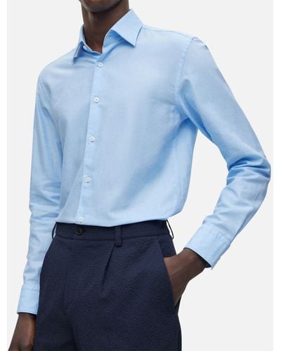 BOSS C-hal Kent C4-232 Cotton-blend Shirt - Blue