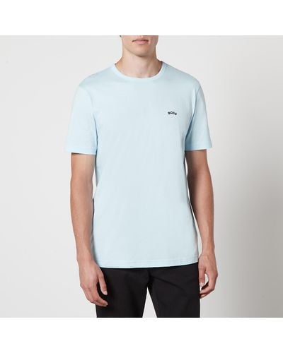 BOSS Cotton T-Shirt - Blau