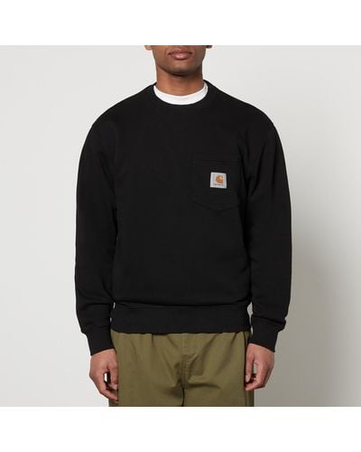 Carhartt Pocket Cotton-jersey Sweatshirt - Black
