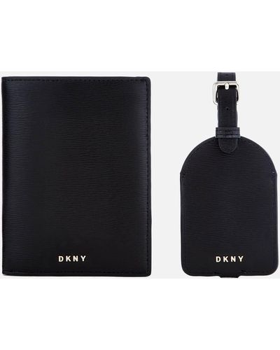 DKNY Sutton Passport And Luggage Tag Gift Box - Blue