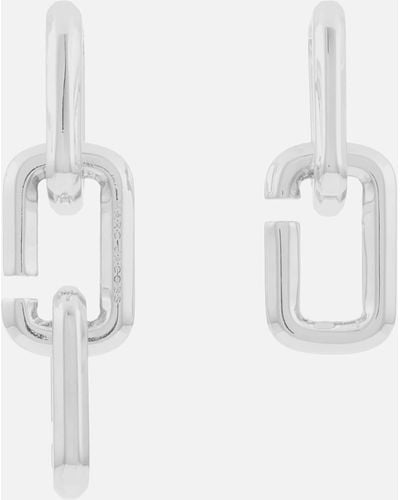 Marc Jacobs J Marc Chain Link Silver-tone Earrings - White