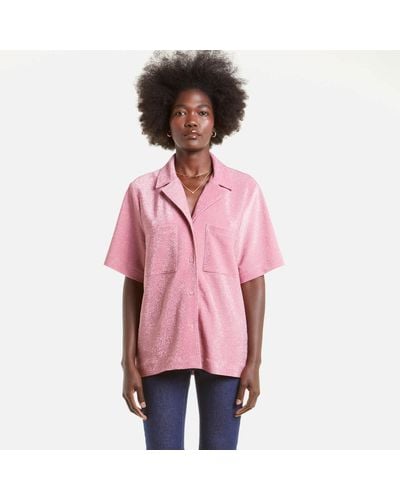Never Fully Dressed Pink Lurex Lulu Blouse