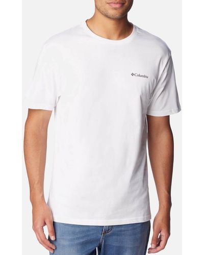 Columbia Basic Logo Organic Cotton T-shirt - White
