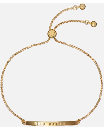 Ted Baker Breenar Baker Bar Gold-Tone Bracelet - Mettallic